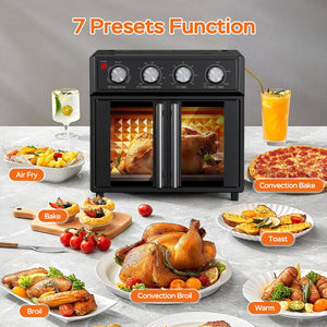 PlumChef 26QT Large Capacity French Double-Door Air Fryer