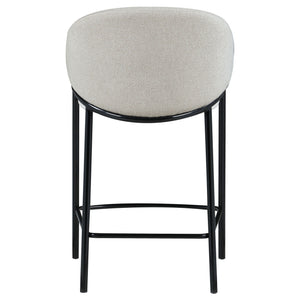 Sloped Arm Counter Stools (Set of 2) - Beige