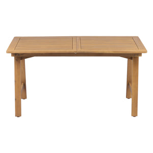 Extendable Acacia Wood Outdoor Dining Table