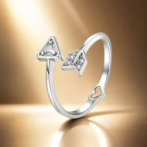 925 Sterling Silver White Gold Plated Pavé CZ Rings for Women