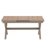 Outdoor Dining Set with Extendable Table and Six Chairs