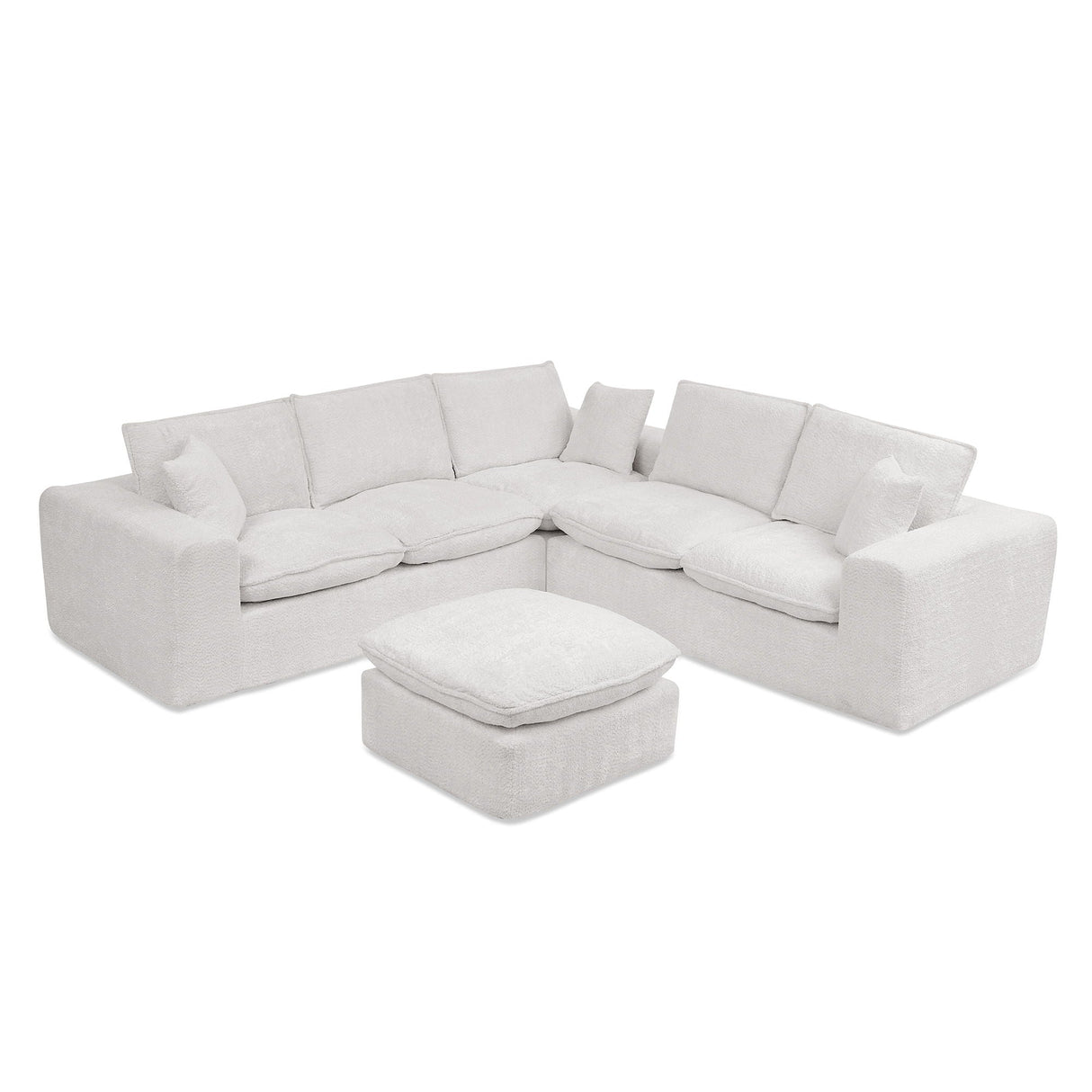Sectional Sofa With Moveable Ottoman
