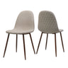 Elegant Dining Chair Set With Fabric