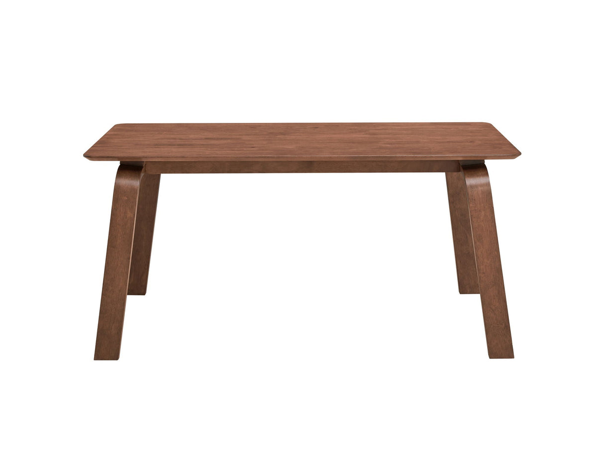 Ginny - 5 Piece With Side Chairs Dining Room Set - Walnut