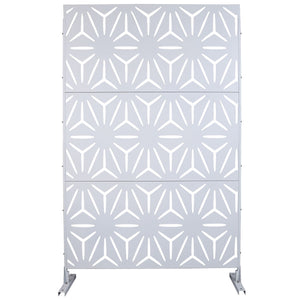 Outdoor & Indoor Metal Privacy Screen, Freestanding Decorative Panels