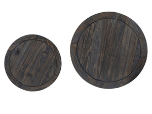 Boswell - Round Nesting End Table - Peppercorn