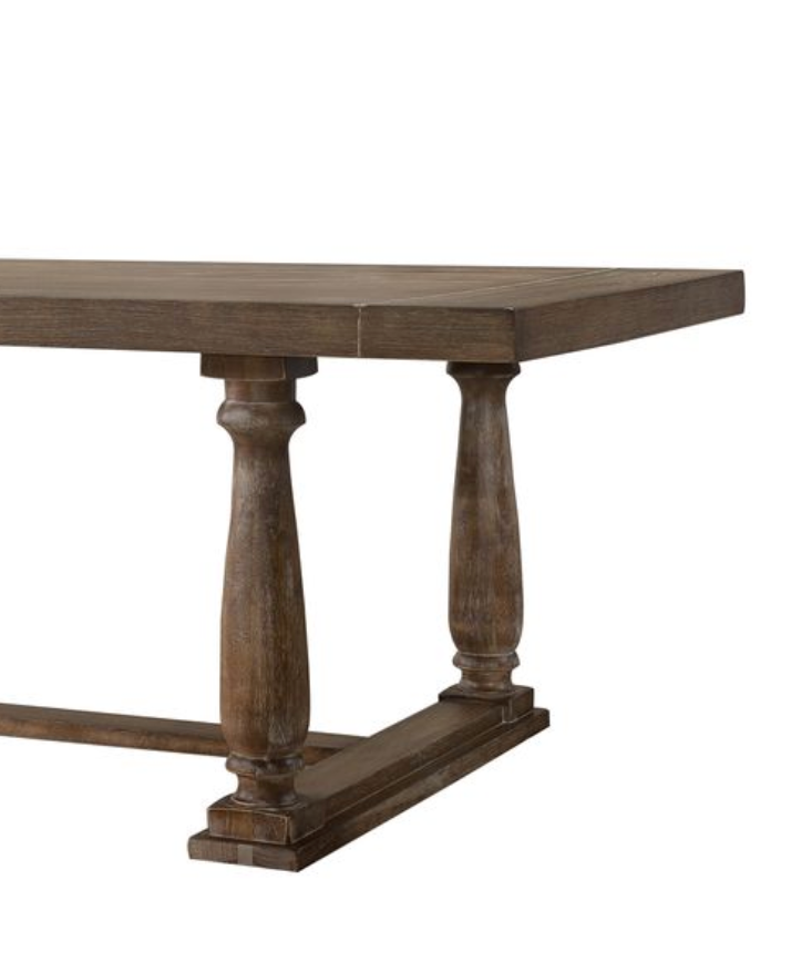 Rectangular Dining Table with Trestle Base