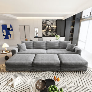 Modern Comfy Upholstered Sofa Cloud Couch & Deep Seat Couches