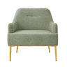 Modern Elegance Accent Chair With Curved Backrest