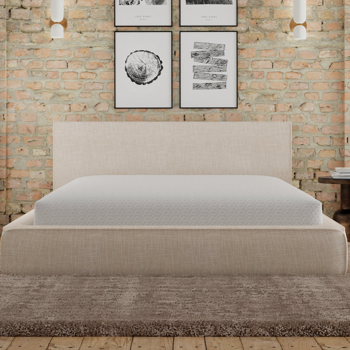 Snow soft circular poly knit with heiq cooling water resistant mattress protector