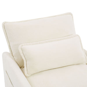 Modern Sofa Set With Double Layer Cushion And Side Storage Pockets