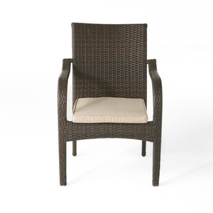 Outdoor Wicker Chairs, 56225.00CHRBRN KD, 4pcs