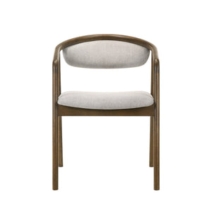 Delina - Side Chair - Gray / Walnut