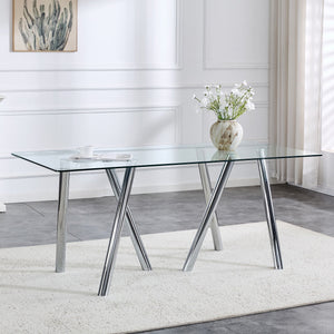 Dining Table With Transparent Surface