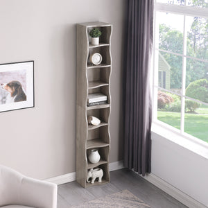 8-Layer Adjustable Shelf Ultra-Thin Bookshelf