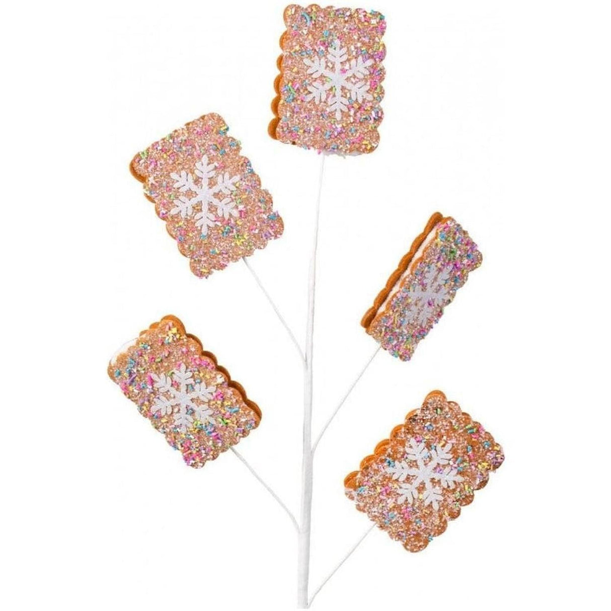 28" Snowflake Sprinkle Sandwich Cookie Spray