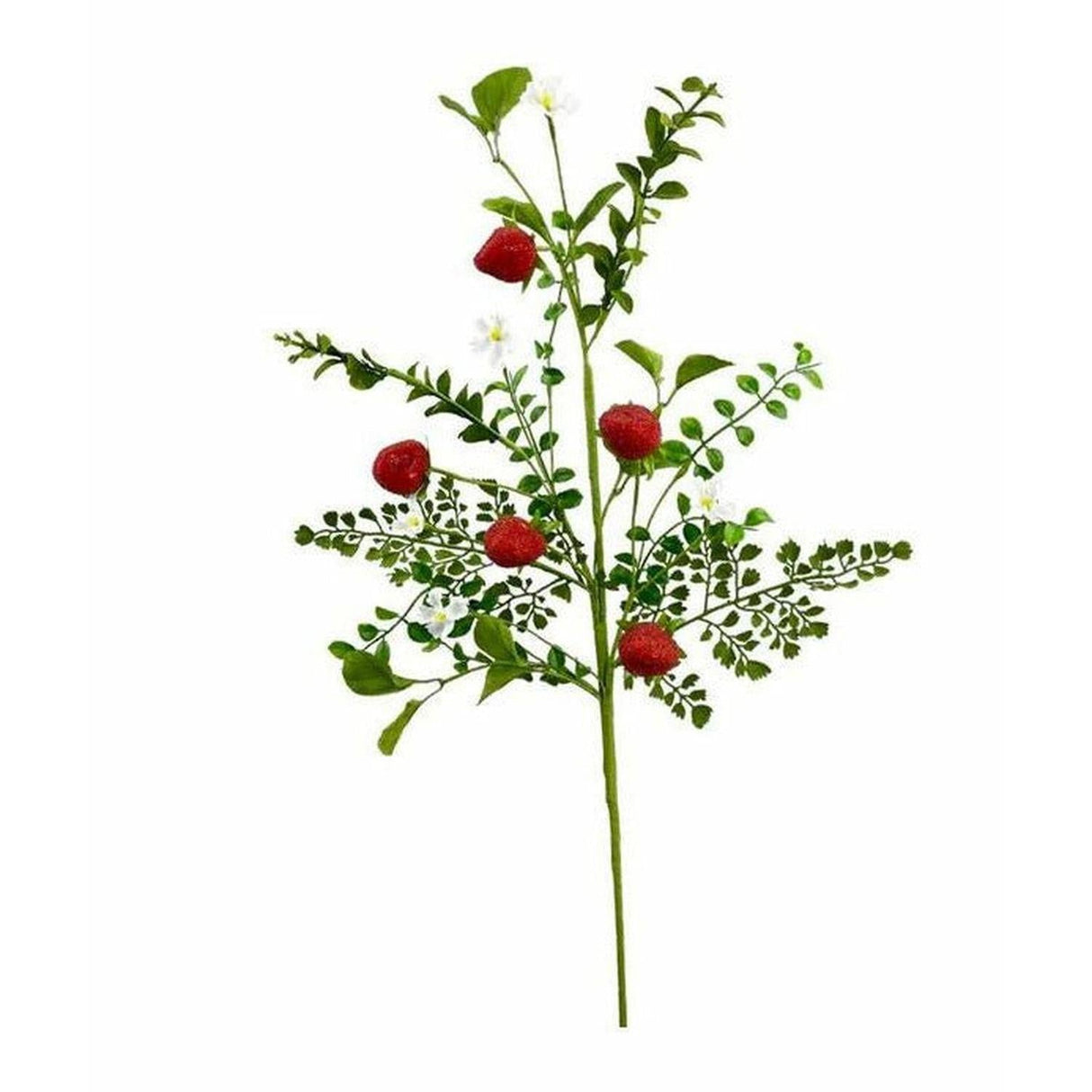 28" Strawberry & Fern Spray