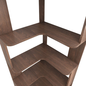 L-Shaped Design Corner Bookshelf