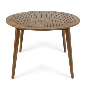 Outdoor Dining Set – Acacia Wood Stamford Table & Wicker Chairs