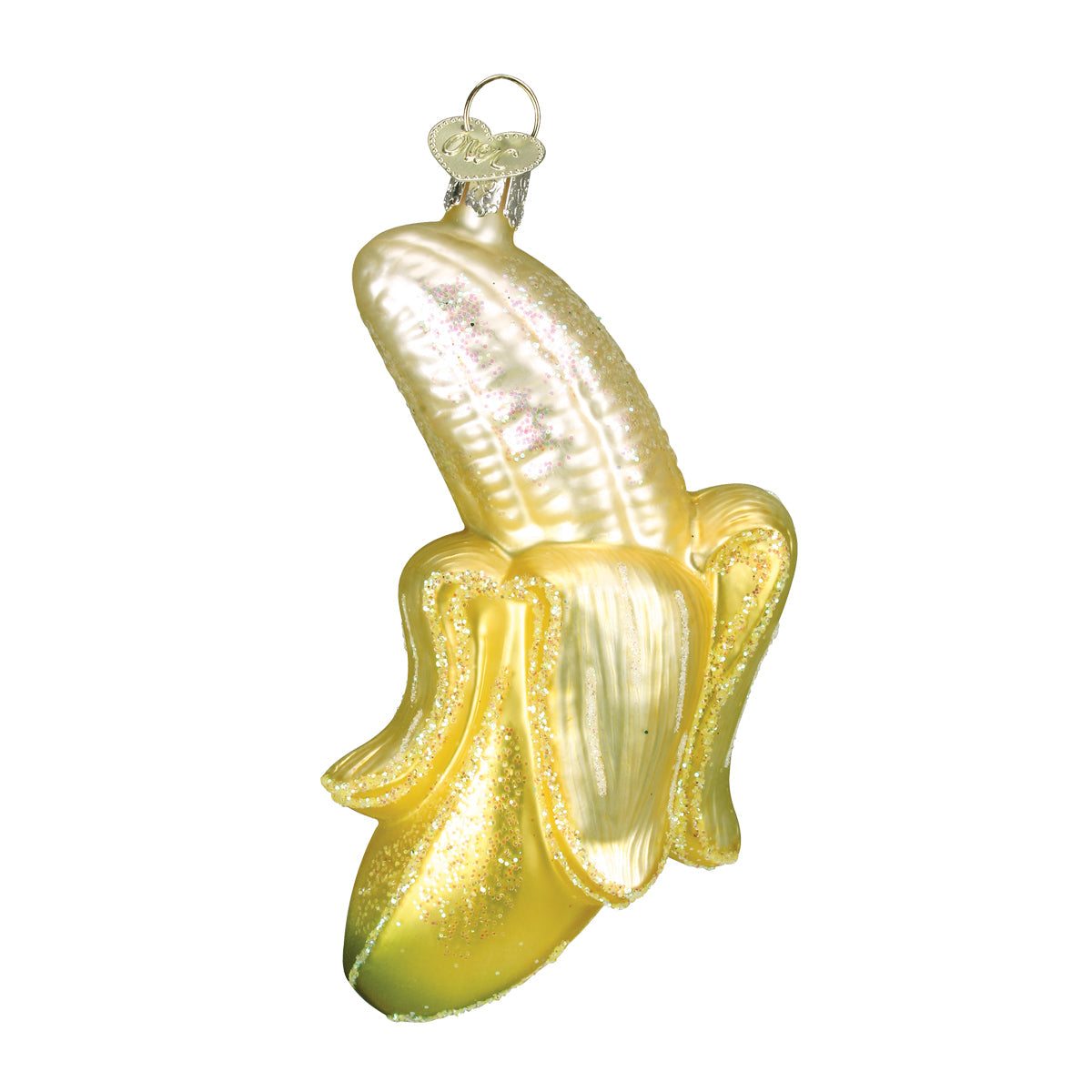 Peeled Banana Ornament 4x2x1.5 Inches by Old World Christmas