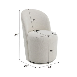 Hollis - Side Chair (Set of 2) - Beige Boucle