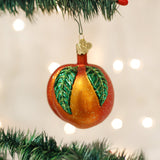 Peach Ornament by Old World Christmas 3 x 2.75 x 2.5 Inches