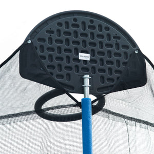 14Ft Trampoline with Safety Enclosure and Basketball Hoop - Blue