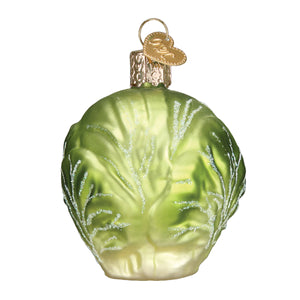 Brussel Sprout Ornament 2.5x2x2 Inches