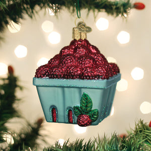 Carton-Of-Raspberries-Christmas-Ornament-Christmas-Ornaments