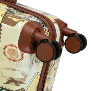 3-Piece PC Spinner Wheel Luggage Set with Printed Pattern