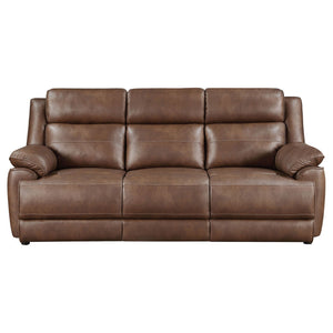Worthington - Padded Arm Sofa - Dark Brown