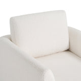 Hartswell Teddy Sherpa Modern Swivel Accent Chair