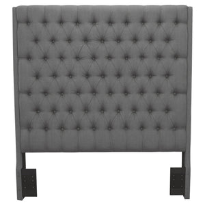 Camille Upholstered Queen Panel Headboard Grey