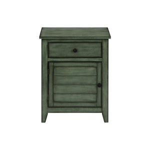 Accent Nightstand, Storage Drawer, Transitional
