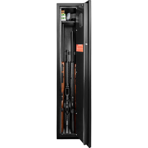 Biometric Rifle Safe with Fingerprint Access – Black