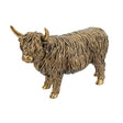 10x3.5x7'-Lifelike-Polyresin-Highland-Cow-Statue-with-Rich-Bronze-Finish-Sculptures-&-Statues