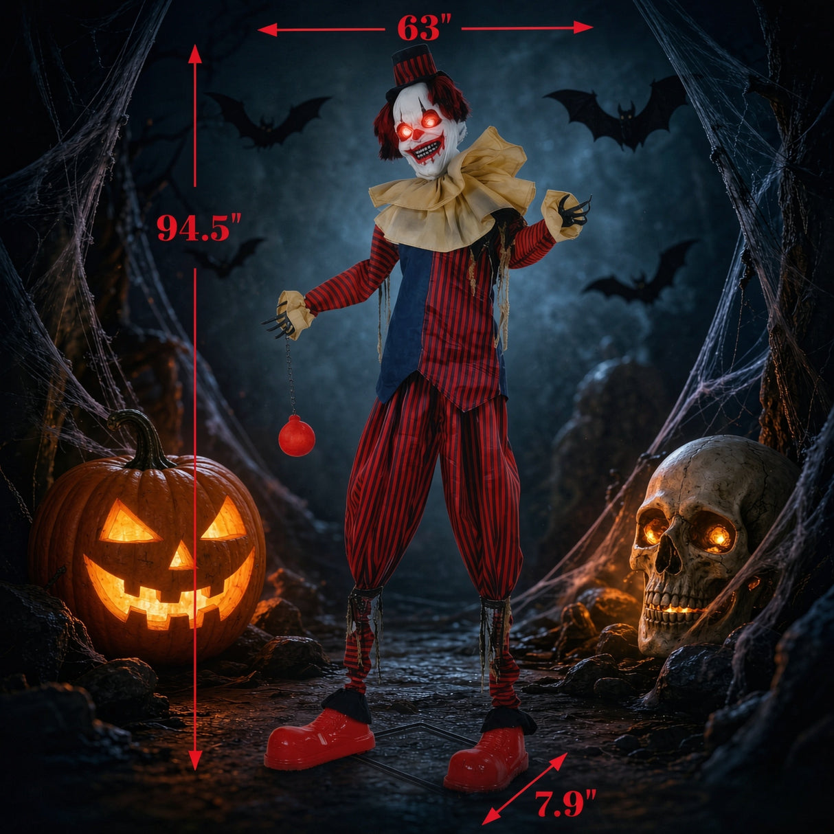 Creepy Circus Clown Decoration