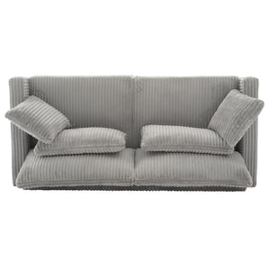 Modern Loveseat Sofa With 4 Pillows