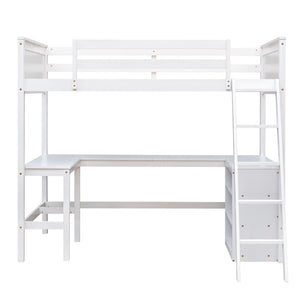 Loft Bed With Shelves With Desk