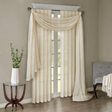 Solid crushed curtain panel pair(2 pcs window panels)