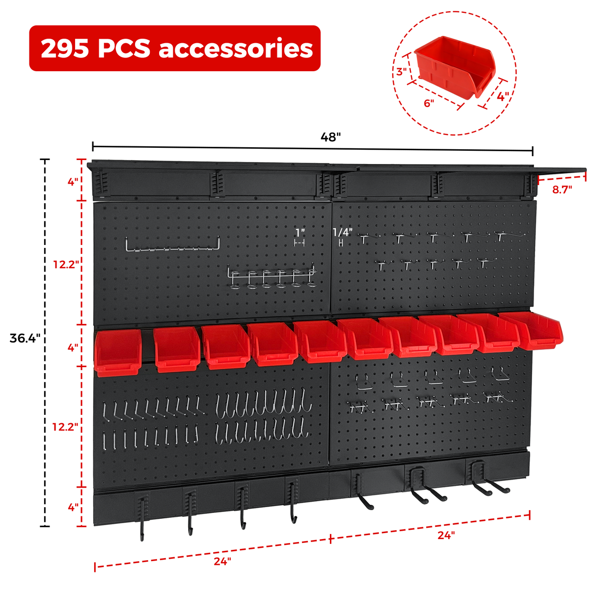 Pegboard Wall Organizer