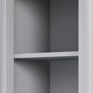 Tall Bathroom Storage Cabinet With Adjustable Shelves And 1 Drawer & Door