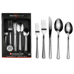 40 Piece Stainless Steel Silverware Set for 8