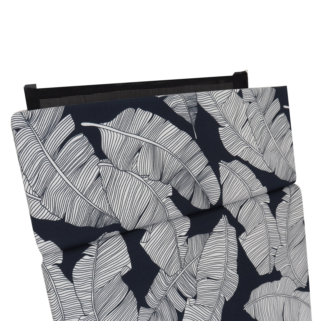 2-Piece Indoor/Outdoor Chaise Lounge Chair Cushion Set with Ties