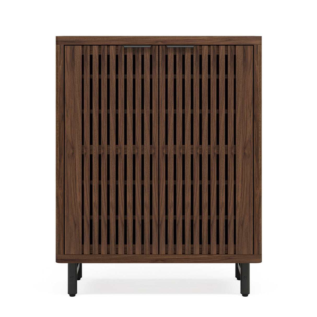6 Tier Shoe Cabinet With Louvered Doors