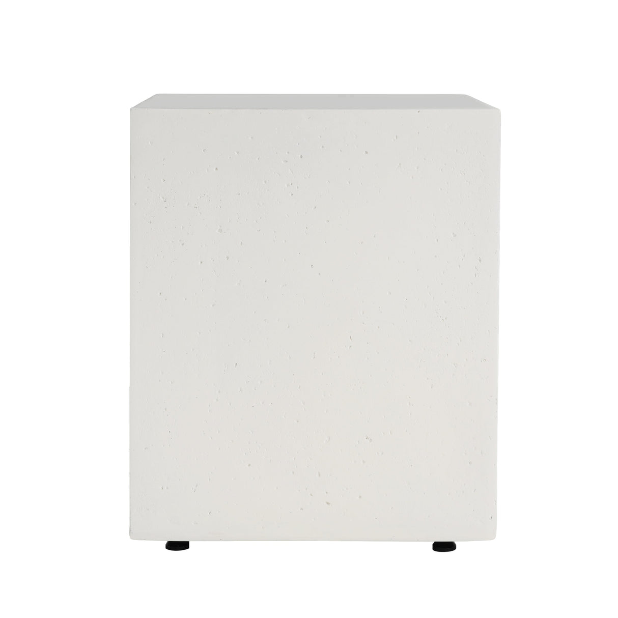 Modern Style MGO Tank Holder/Side Table White Lightweight Concrete 16x20 Inches