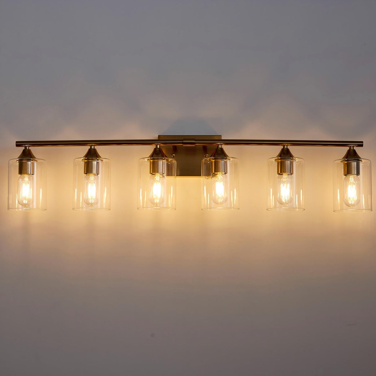 6-Light Brushed Bathroom Lighting