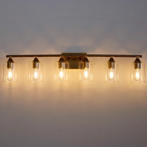 6-Light Brushed Bathroom Lighting