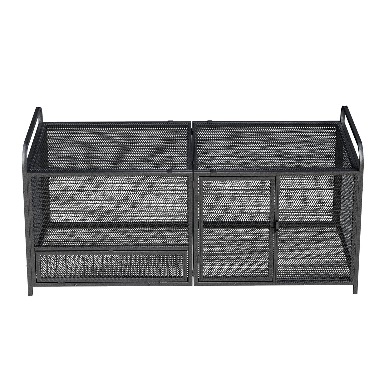 Chicken Cage, Poultry Breeding Coop - Black / Silver