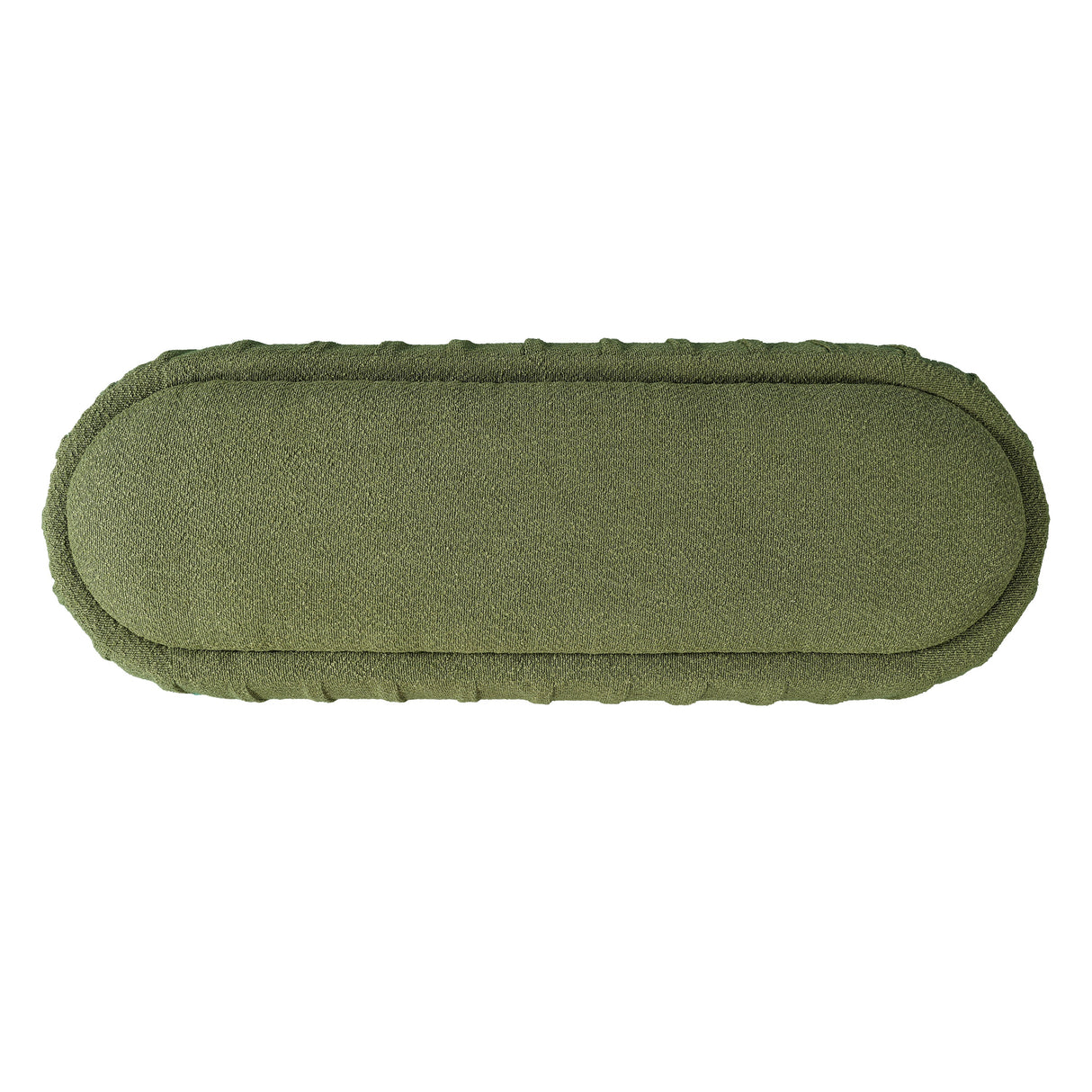 Upholstered Ottoman, Oval Shape